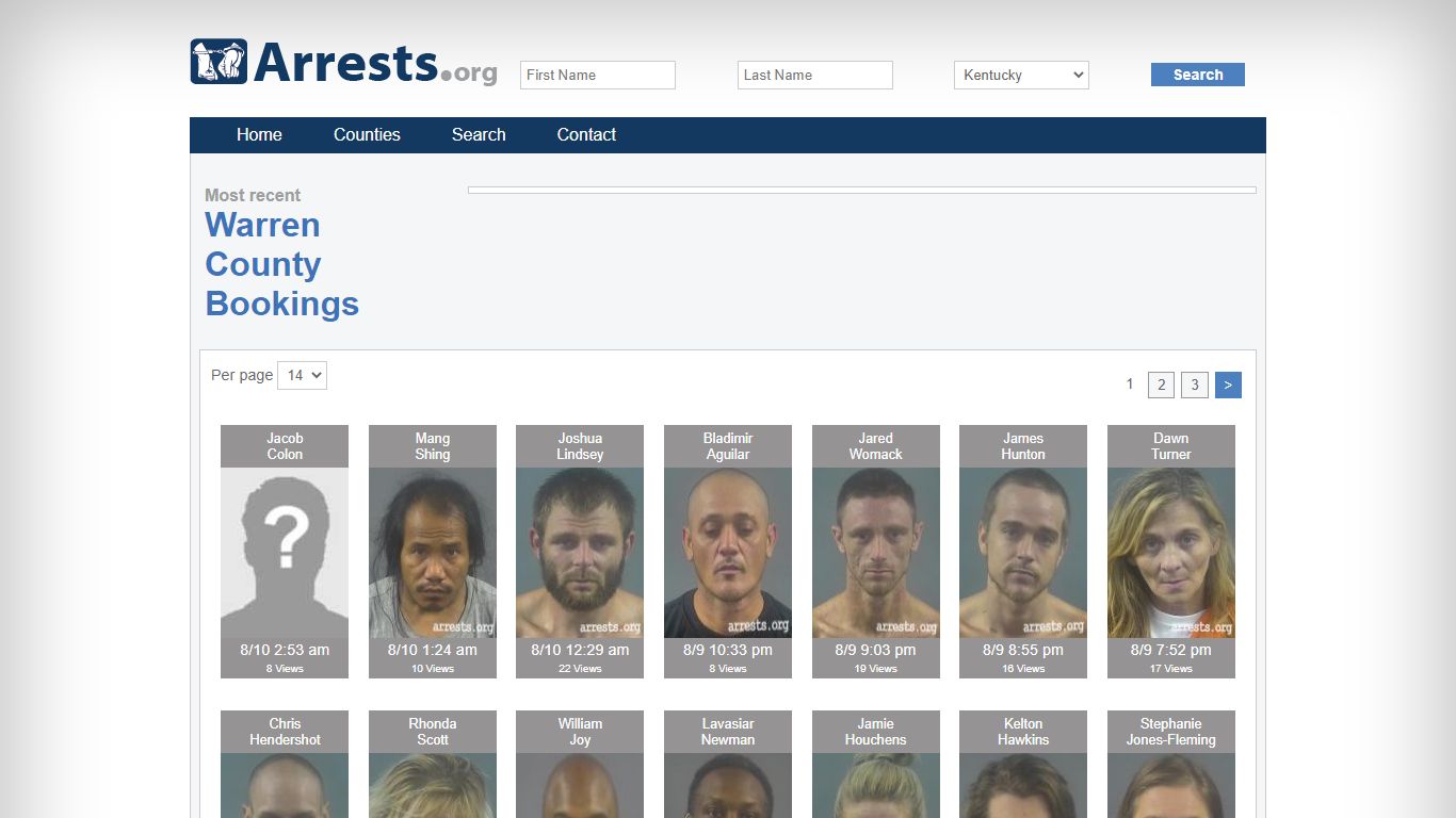 Warren County Arrests and Inmate Search